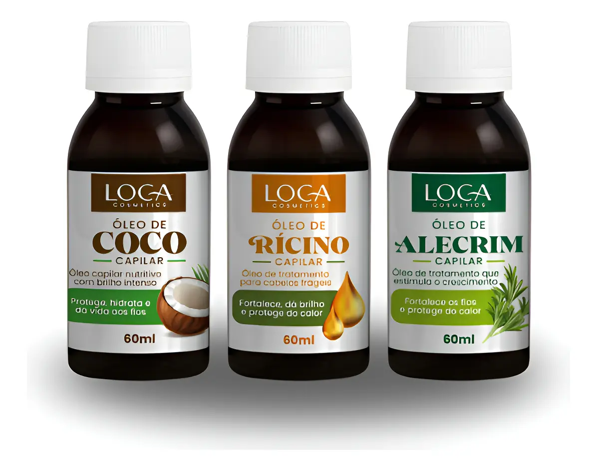 Kit De Óleo Capilar - Cronograma - Loca Cosmetics - 60ml