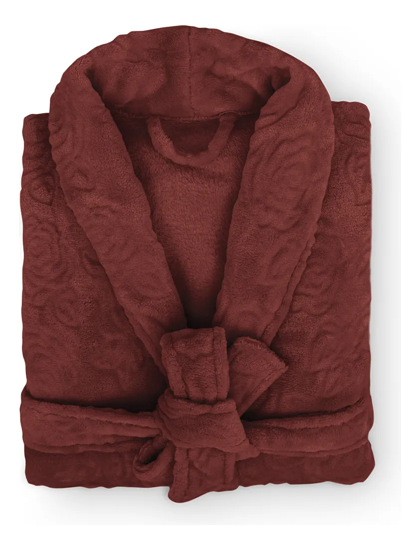 Roupão Feminino Flannel Lady Appel Plush Inverno Superluxo