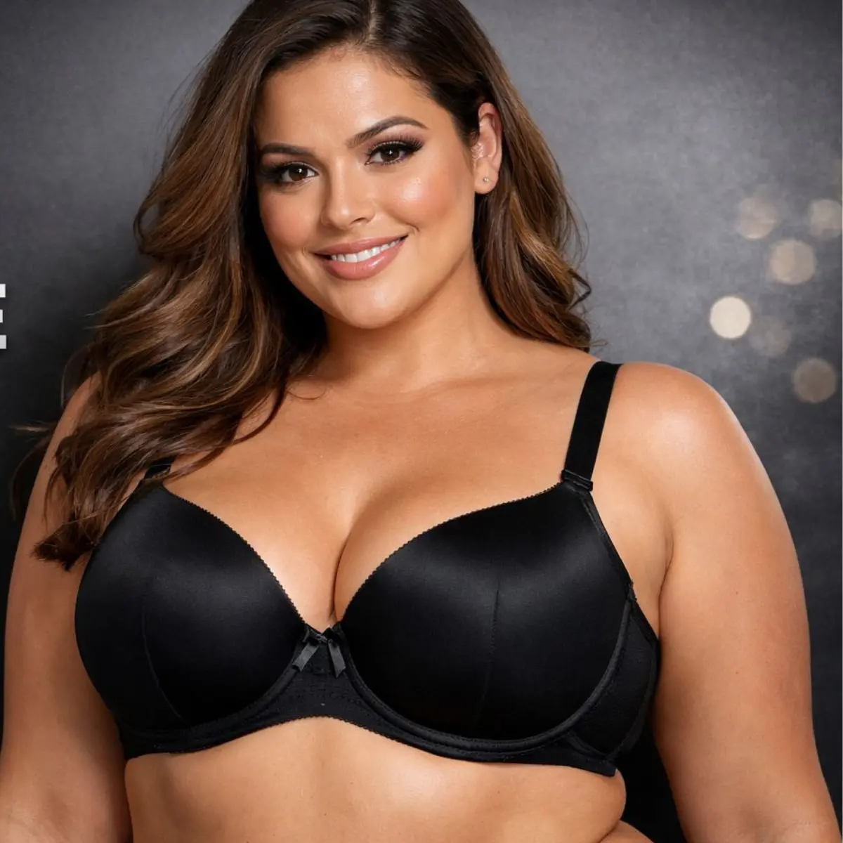 Sutiã Premium Plus Size Com Bojo Alça Reforçada Cores Lisas