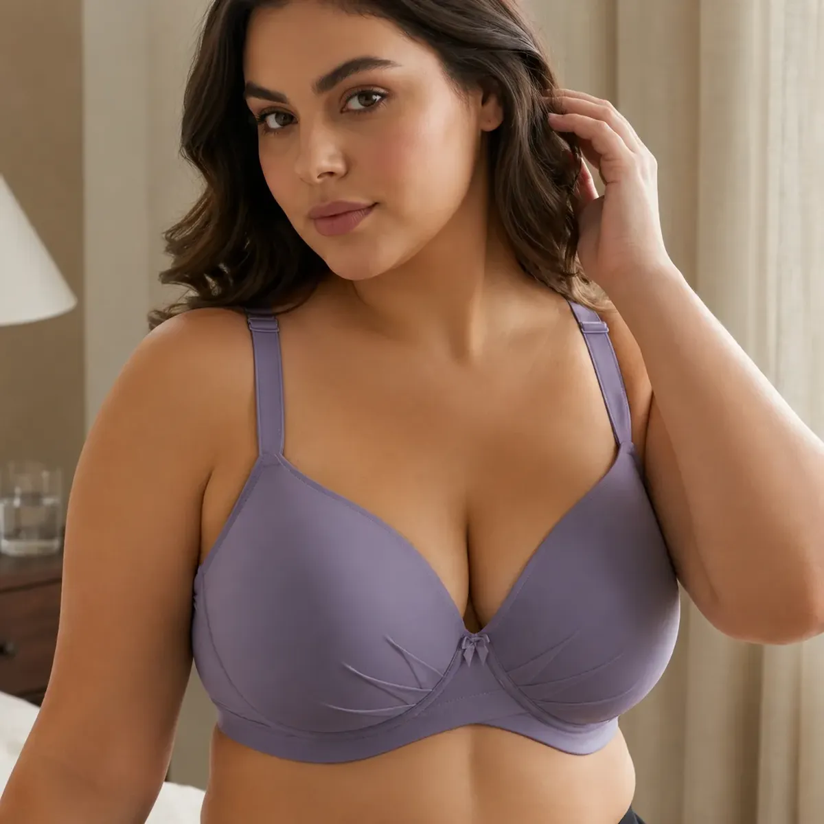 Sutiã Plus Size Base Cruzada Reforçado, Up C/bojo Do P Ao 56